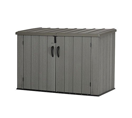 Lifetime Mülltonnenbox Kunststoff Mülltonnenbox, Gerätebox, Aufbewahrungsbox Dunkelgrau