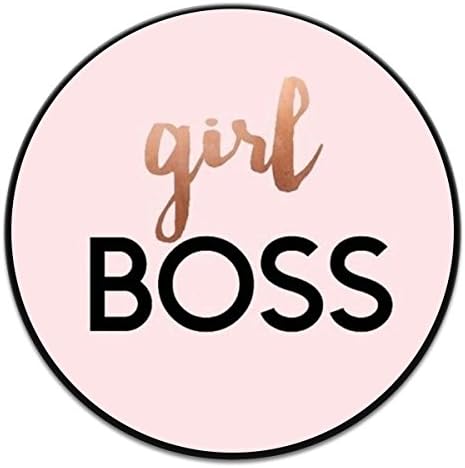 Customstand Customize Expanding Stand Pop Grip Mount Holder Sockets for iPhone,Samsung Galaxy,all Cellphones and Tablets - Girl Boss Black