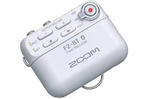 Zoom - F2-BT/W - field recorder Bluetooth + Microfono lavalier - bianco