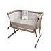 Love Baby Co 100% Cotton Fitted Cot Sheet made especially to fit the Bedside Crib Next to Me - Colour Grey