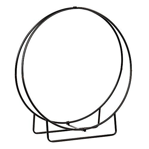 Minuteman International-48KD in Ferro battuto a Forma di Cerchio in Legno, 48 cm, H