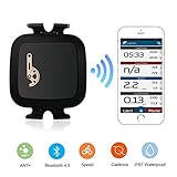 sensor de cadencia bluetooth android 【Bluetooth & ANT+ Multi-protocol】: Supports all kinds of equipments and applications which collect speed or cadence data via Bluetooth or ANT+. Track your cycling speed cadence and distance through wireless transmisson. Save your ride data in real time.