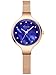 Produktbild Alienwork Quarz Armbanduhr Perlmutt Quarzuhr Uhr Armreif Kette wickeln elegant Metall blau rose gold YH.K6225M-04