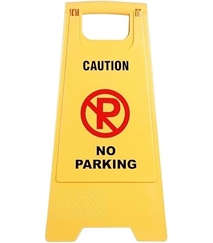 No Parking Delivery Vehicles Only Sign - 12x18 Inch Aluminum Outdoor Sign Red On White