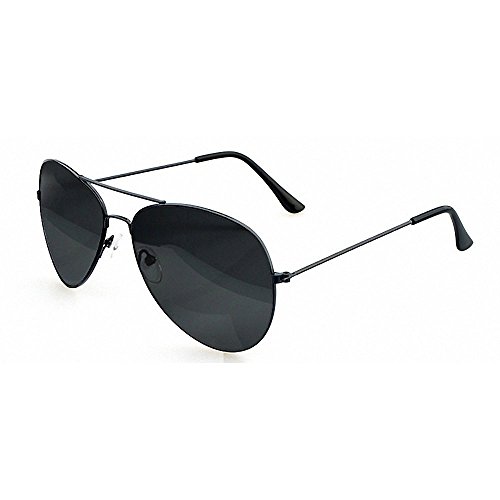 Preisvergleich Produktbild Minetom Donne Gun Style Pilotenbrille Aviator UV400 Fliegerbrille Spiegelbrille Sonnenbrille Brille Holiday Wear Essentials ( Grau )