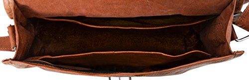 Gusti Leder nature „Andy 9,7″ iPad-Air Umhängetasche Lederhandtasche Handtasche Tabletasche 10,1“ Retro Vintage Abendtasche Ledertasche Stylisch Klein Herren Ziegenleder Damen braun H1n-5 - 4