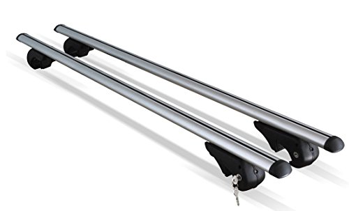 M-Way 0000403 mw000 Eagle Ajustable Barras portaequipajes para vehículos con rieles de Techo intergrated, 135 x 5 cm, Carga máxima de 90 kg