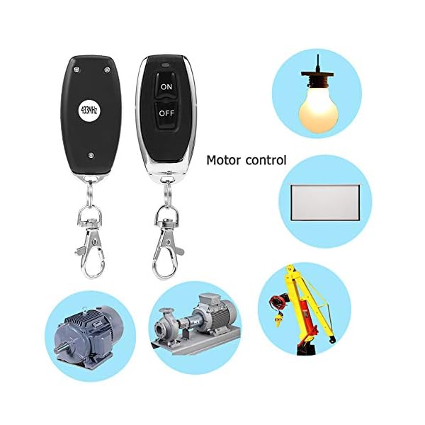 Ahomi DC12V relé 1CH RF inalámbrico garaje puerta universal garaje