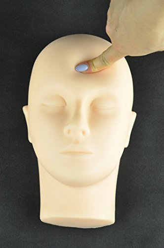 Rubber Practice Mannequin Manikin Head Eyelashes Makeup Massage Practice