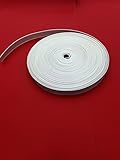 laufrichtungsoptimiert gewebt Easy-Shadow - Hochwertiger Rolladengurt Breite 14 mm x Länge 6 m - grau extrem Gurt für Rollladen Mini Gurtband 6 meter Gurtzugband Zugband für Rolladen Rolladenwickler Aufzuggurt Minigurt Gurtzug Gurtzugband - grau