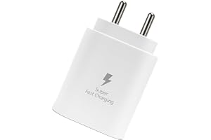 25W [BIS Certified] Type-C Fast Charger Adapter Compatible with Samsung Galaxy S26,S25,S24, S23,S22,S21,S20/Ultra/Fe, A55, M35, M17, M56, M07, M06, A17, A14, A35, F15. S/F/M/A/Z Series (White)