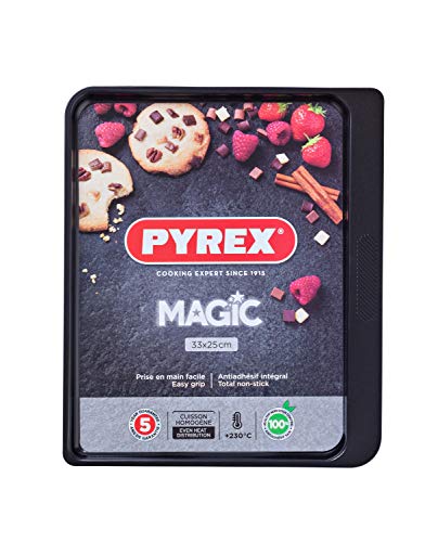 Pyrex Plaque de Cuisson Metal 33x25cm Magic, 33x25 cm