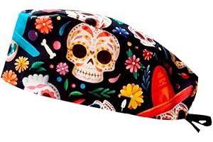 Robin Hat - Calot Chirurgien Femme et Homme | Cheveux Courts | Confortable, Ajustable, Respirant | Tissu 100% Coton Biodégradable | Soins de Santé, Médecins, Infirmiere, Dentiste | Taille Unique