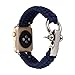 Produktbild Hunpta NEUE Nylon-Seil-Survival-Armband-Uhr Band mit Kompass für iWatch Apple Watch Serie 1/2 38MM /42MM (C, 42MM)