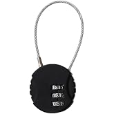 40 mm Ayarlanabilir Şifreli 13 cm. Telli Dolap &Ccedil;anta Kilidi Asma Kilit cin539sy