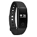 CURIOCITY(TM) Heart Rate Monitor Smart Bracelet Waterproof Sports Health Activity Fitness Tracker Bluetooth Wristband Pedometer Sleep Monitor Black OLED Display Bluetooth 4.0 Waterproof Smart Bracelet, Support Pedometer / Sleep Monitoring / Call Reminder / Clock / Remote camera / Anti-lost Function, Compatible OLED Display Compatible with iOS and Android System(Black) RS.1999.00