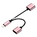 Produktbild iPhone 7 Lightning Adapter Disdim 2 in 1 Dual Audio Splitter Cable + Charging Port for iPhone 7/7 Plus With Calling function and Music Control – Support IOS 10.3.2 (Rose Gold)