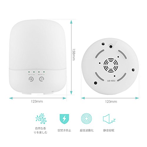 amzdeal Aroma Diffuser Ultraschall Luftbefeuchter 7 Farbwechsler Duftzerstäuber 300ml - 3