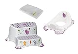 2er Set Z Hippo weiß WC Aufsatz + Hocker zweistufig Toilettentrainer