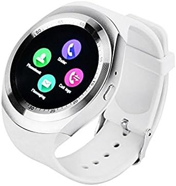 Y1 SmartWatch Touch Screen Support Micro SIM Card with Bluetooth 3.0 Camera Sleep Monitor Outdoor Fitness for IOS Android (white)
