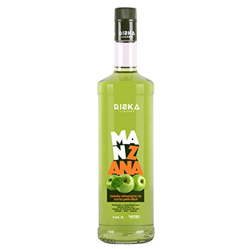 RISKA - Manzana Licor sin alcohol 1 Litro
