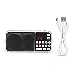 ✔ Función de memoria:Con la tecla REPETIR, presiónela para repetir la música actual o toda la música MP3.Con función de memoria. Rueda de volumen ajustable junto al interruptor de encendido, puede reproducir música a un volumen alto.