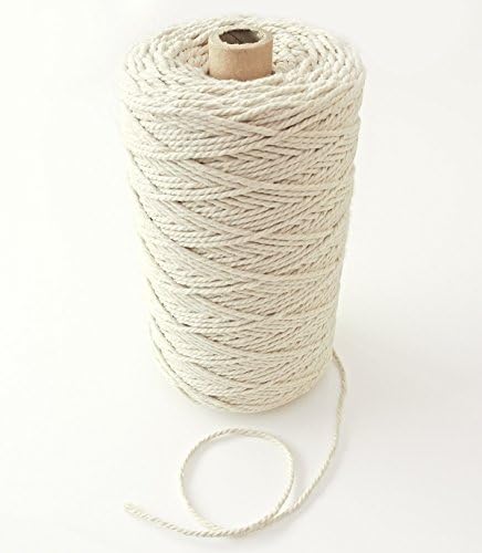 330m Natural Cotton Rope, Ø 2,5mm, For Craft Projects Cord Gift Wrap Packaging, 1kg