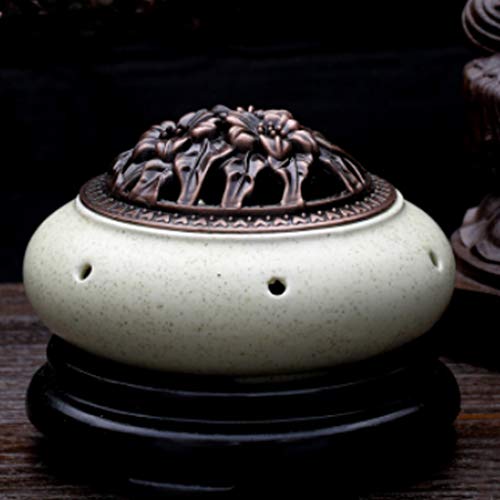 Preisvergleich Produktbild QQAA Aroma Diffuser, Haushaltstemperatur Einstellbar Elektrischen Weihrauchbrenner, Keramik Weihrauchbrenner, äTherisches öL, Eine Vielzahl Von Stilen