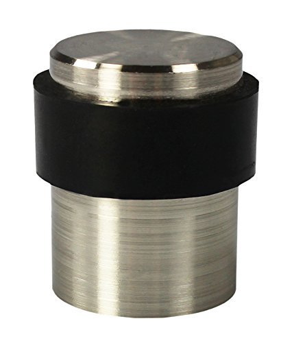 COM-FOUR® 2x Türstopper Tür Stopper Bodentürpuffer aus Edelstahl zum Schrauben Ø3,0cm (2 Stück) - 3
