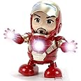 plutofit Hero Theme Style Toy Dancing Superhero Action Figure with Openable Mask, Lights and Music, Interactive Toy for Kids