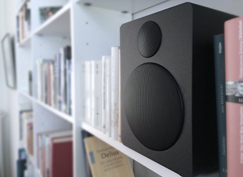 Wavemaster Cube black Regal-Lautsprecher-System (50 Watt) mit Bluetooth-Streaming Aktiv-Boxen Nutzung fÃ¼r TV/Tablet/Smartphone schwarz (66320)