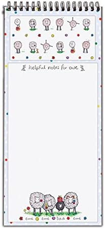 Cockadoodle "Helpful Notes for Ewe" Hand Drawn Sheep Design Magnetic Note Pad