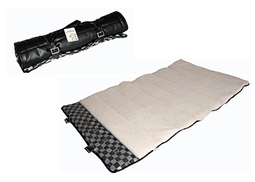 Preisvergleich Produktbild MAKRONE Reisedecke Outdoordecke Hundedecke XXL Kunstleder wasserdicht 112x67cm mit Tragegriff waschbar auch für Kofferraum Auto