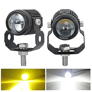 OTOROYS Universal for car and bike Mini LED light pods 2inch LED Driving Lights 2 Color White Yellow Fog Lights Spot Beam for Motor ATV Truck Boat 4x4 SUV UTV Tractor