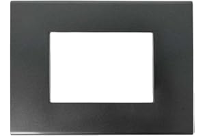 SANDASDON, Placca Slim Sottile 3M 4M 6M, Compatibile Con Bticino Axolute Air (3M Per 3 Moduli, Acciaio Scuro)