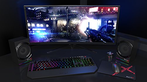 Creative Sound BlasterX Kratos S5 einstellbarer 2.1 USB Gaming Speaker mit RGB Beleuchtung schwarz