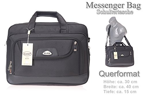 Laptoptasche mit viel Platz, Raumwunder, Notebooktasche, Arbeitstasche,Herren Umhängetasche, Schultertasche, Männer - 4