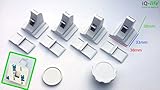 iQ-LOCK® unsichtbare Magnet Kindersicherung 4 STÜCK + 1 SCHLÜSSEL, Baby u. Kinder-Sicherung, Schrank-Schloss, Schrank-Sicherung, ohne Werkzeug montierbar, Magnetschloss, Magnet Schloss, Schubladen-Sicherung, Ecke-Schlösser, Türsicherung - 7