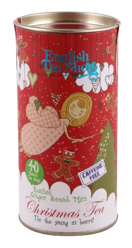 English Tea Shop - Christmas Tea - Organic Rooibos Gingerbread Man - 60g (Pack of 3)