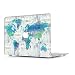 Produktbild MacBook Air 13 Hülle Modell: A1369 / A1466 - L2W Schutzhülle, Soft-Touch-Kunststoff-Gummi Beschichtet Shell Cover für MacBook Air 13 - Creative Map
