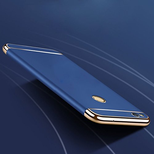 Qissy Funda Huawei P8 Lite  2017    Honor 8 Lite Nova Lite 3 en 1 Ultra Delgado Bumper Carcasa Anti-Scratch Slim Fit Protectora Case Cover para Huawei P8 Lite 2017 tel  fono  Azul 