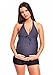 Octopus Women's Tankini Marine, Hotpants Schwarz