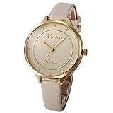 Frauen Herren Armbanduhr,Kingwo Damen Casual Faux Leder Checkers Uhren Quarz Analog Armbanduhr Armband Armbanduhr (K)