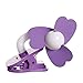 Dreambaby Clip-On Fan Foam Soft-Tip Fins (White/Purple)