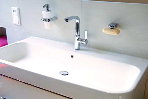 KNOPPO® Waschbecken Überlauf Abdeckung, Überlaufblende – Ring (weiß) - 5