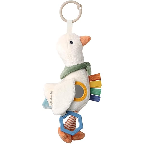 Blublu Park Baby Hanging Rattle Toy - Musical Plush Rabbit For Strollers & Car Seats