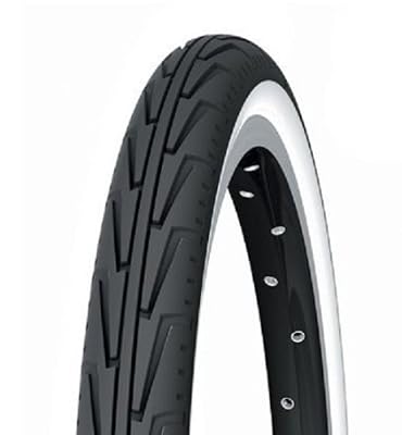 Michelin City J, Pneu Vélo Junior, Tringle Rigide, Noir/Blanc, 600 A