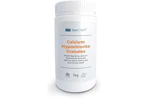 SpaChem 1kg Spa Granular Shock Calcium Hypochlorite Granules Swimming Pool Water Treatment Chemical