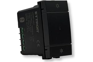 IXTRIMA Interruttore dimmer connesso Smart Wifi Tuya frutto modulo compatibile con supporti Bticino Living nero