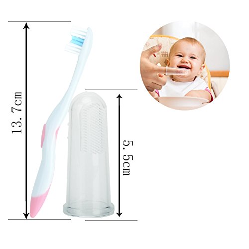 KYG 7tlg Babypflege Set Pflegeartikel mit Aufbewahrungstasche Pink - 3